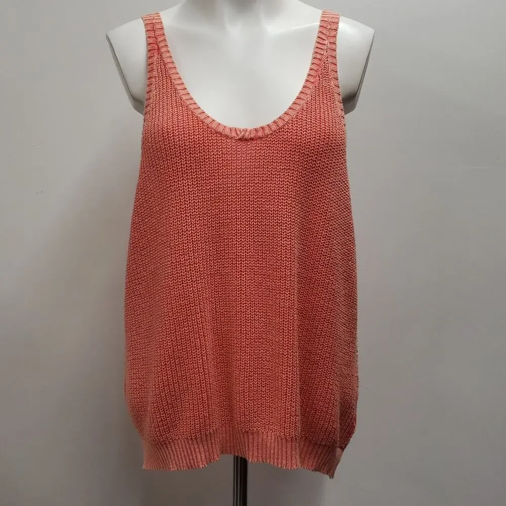 Free People We The Free Knit Tank Women's Size Medium Beachy Boho Loose Fit